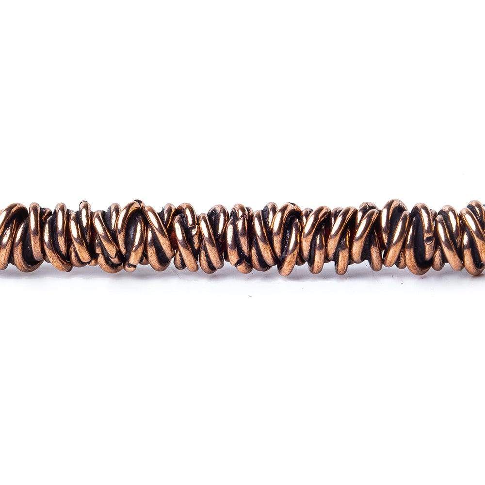 6mm Plain Mobius Large Hole Spacer Beads 8 inch 88 pieces (ONLINE ORDER ONLY)