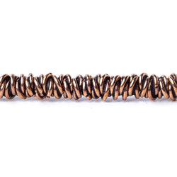6mm Plain Mobius Large Hole Spacer Beads 8 inch 88 pieces (ONLINE ORDER ONLY)