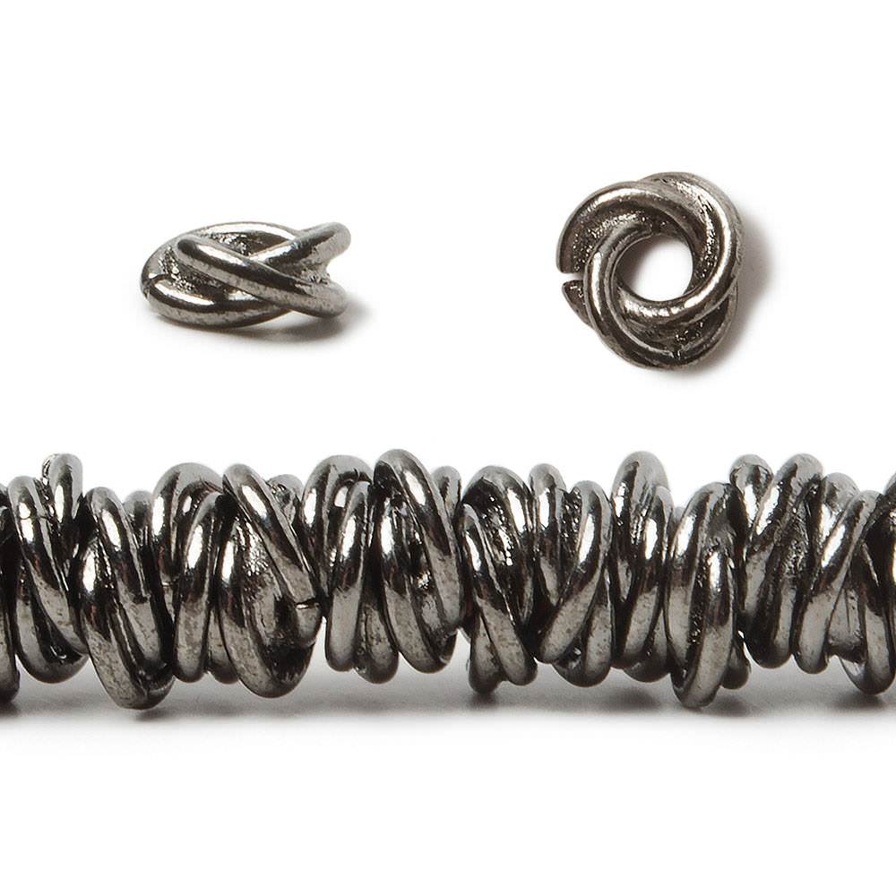 6mm Plain Mobius Large Hole Spacer Beads 8 inch 88 pieces (ONLINE ORDER ONLY)