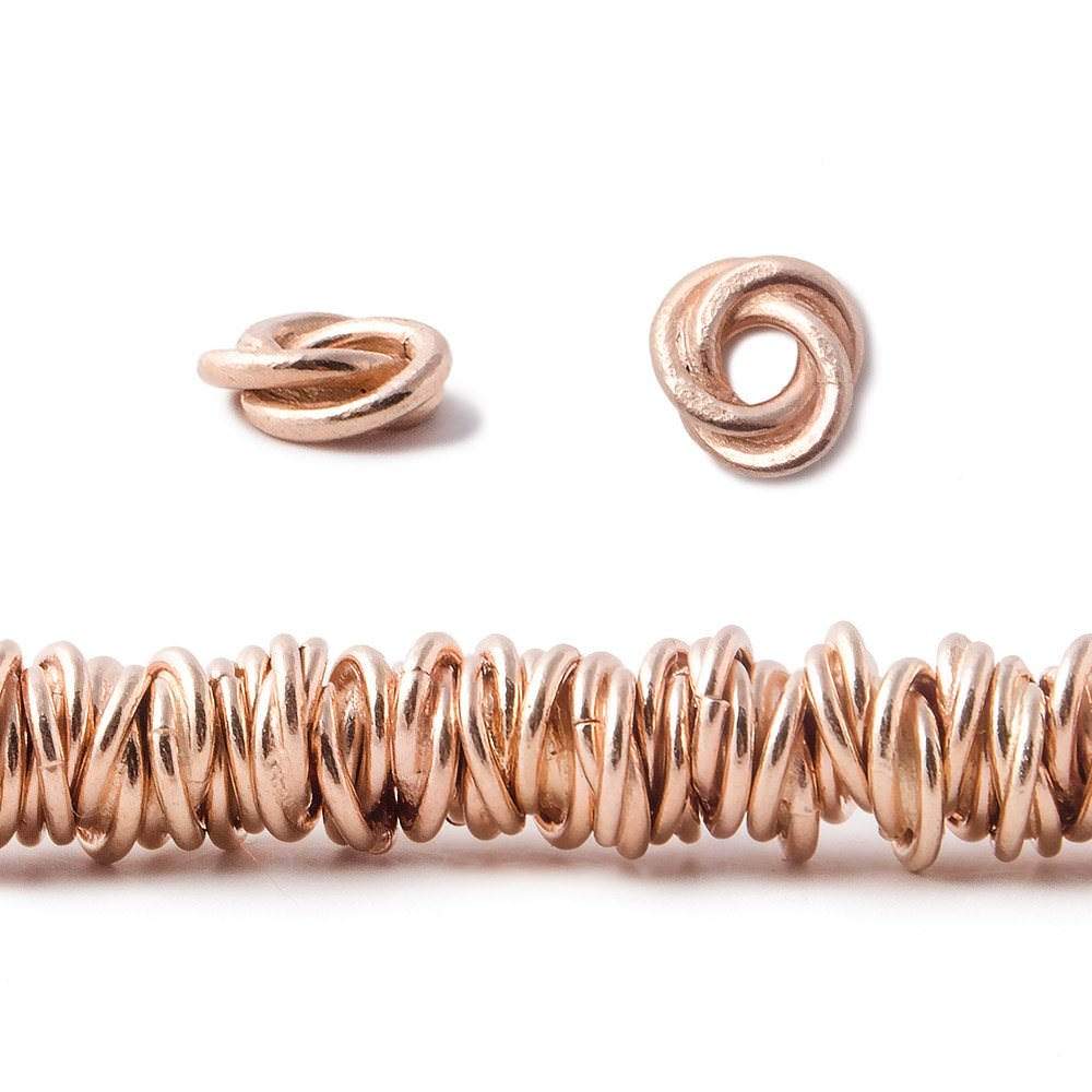 6mm Plain Mobius Large Hole Spacer Beads 8 inch 88 pieces (ONLINE ORDER ONLY)