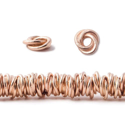 6mm Plain Mobius Large Hole Spacer Beads 8 inch 88 pieces (ONLINE ORDER ONLY)