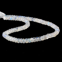 6mm Rainbow Moonstone Faceted Rondelle Beads 13 inch 80 pieces AAA (ONLINE ORDER ONLY)