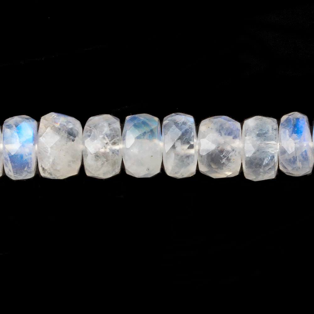 6mm Rainbow Moonstone Faceted Rondelle Beads 13 inch 80 pieces AAA (ONLINE ORDER ONLY)
