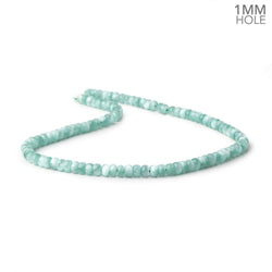 6mm Russian Green Angelite Plain Rondelle Beads 15.5 inch 100 pieces AA (ONLINE ORDER ONLY)
