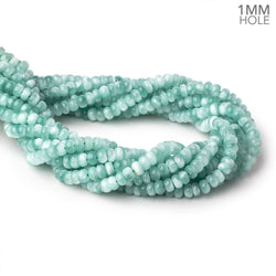 6mm Russian Green Angelite Plain Rondelle Beads 15.5 inch 100 pieces AA (ONLINE ORDER ONLY)