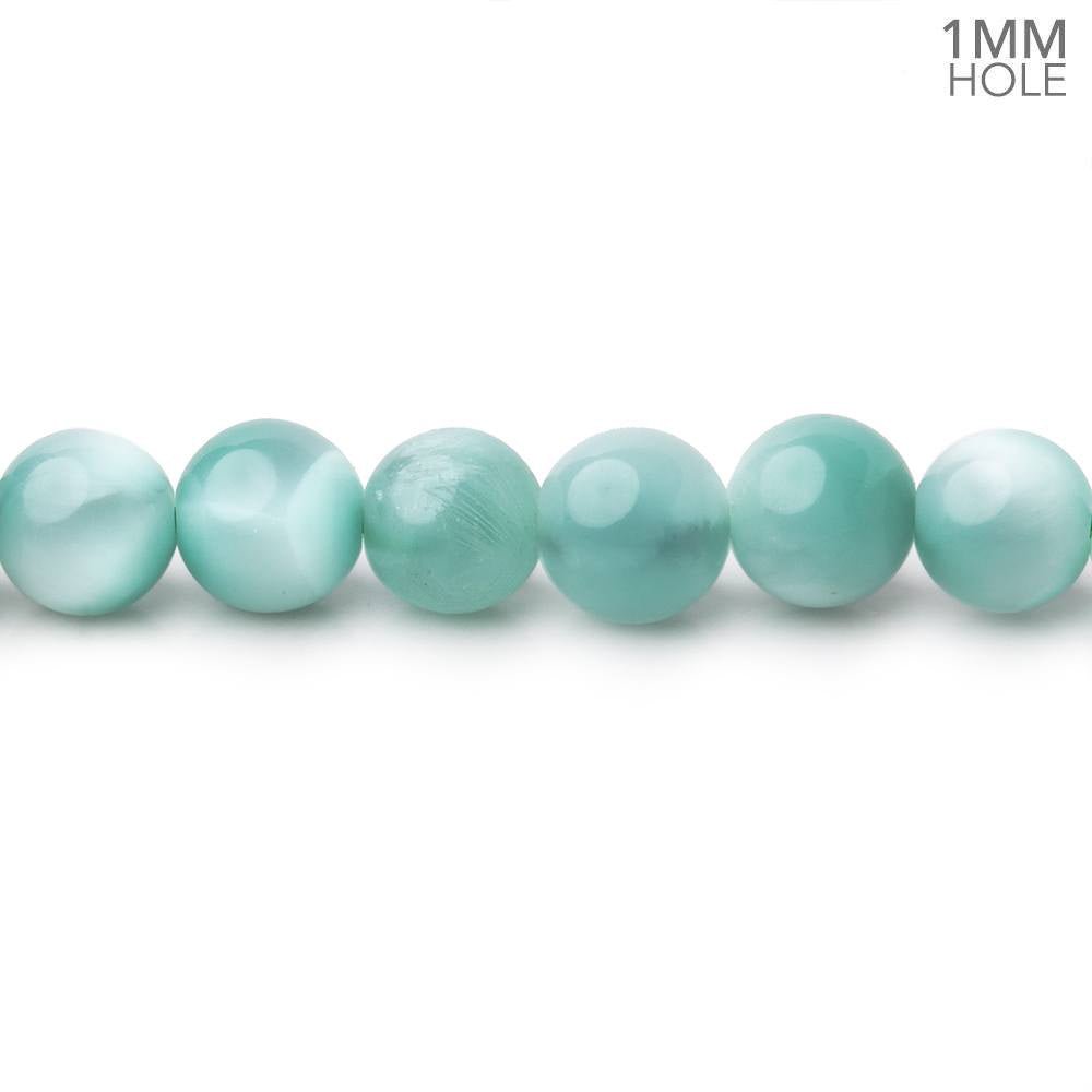 6mm Russian Green Angelite Plain Round Beads 15.5 inch 66 pieces AA (ONLINE ORDER ONLY)