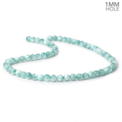 6mm Russian Green Angelite Plain Round Beads 15.5 inch 66 pieces AA (ONLINE ORDER ONLY)