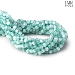 6mm Russian Green Angelite Plain Round Beads 15.5 inch 66 pieces AA (ONLINE ORDER ONLY)