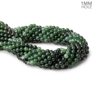 6mm Serpentine Plain Round Beads 16 inch 66 pieces 1mm Large Hole AA (ONLINE ORDER ONLY)