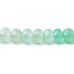 6mm Shaded Chrysoprase Faceted Rondelle Beads 16 inch 90 pieces AA (ONLINE ORDER ONLY)