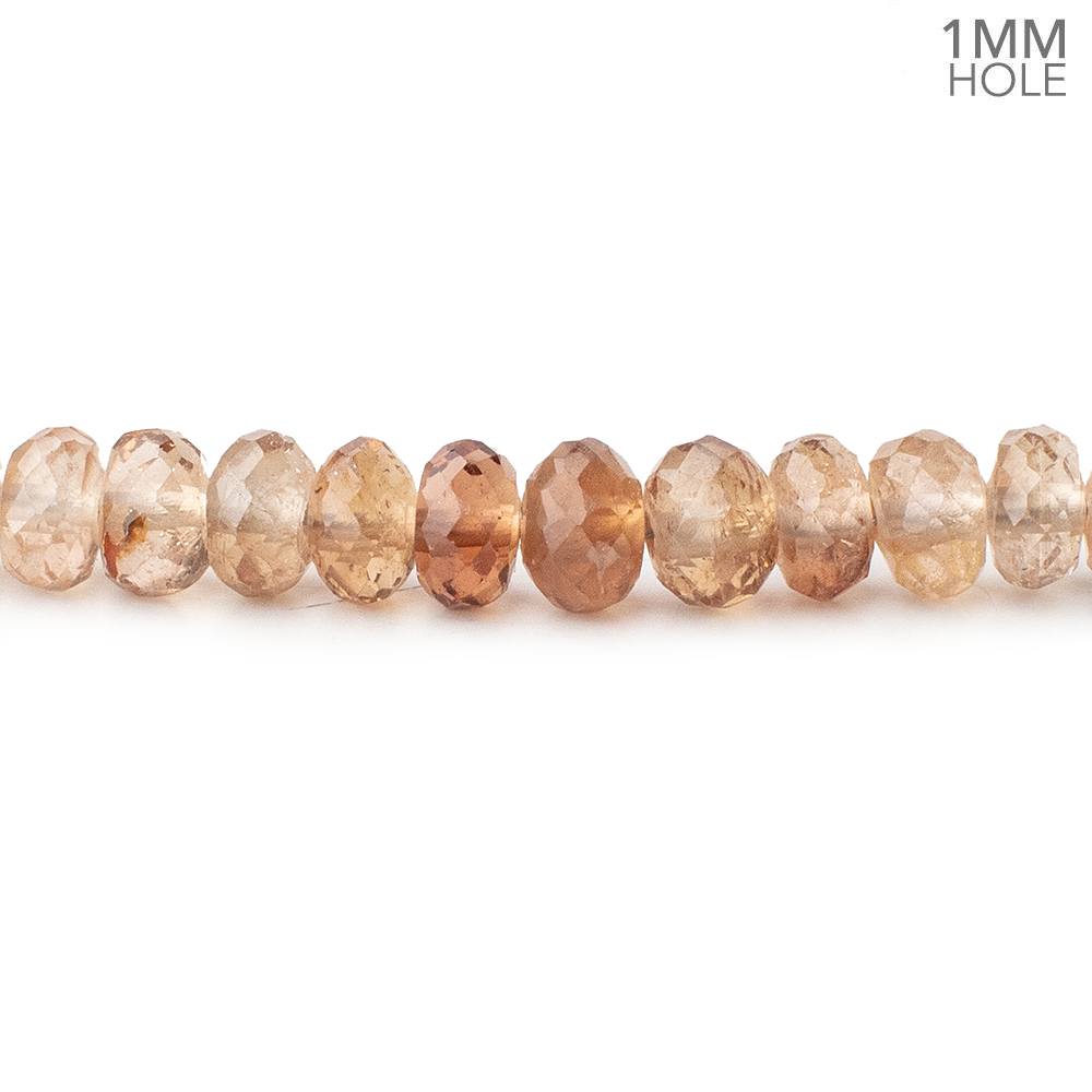 6mm Shaded Imperial Topaz Faceted Rondelle Beads 16 inch 106 pieces 1mm Hole (ONLINE ORDER ONLY)