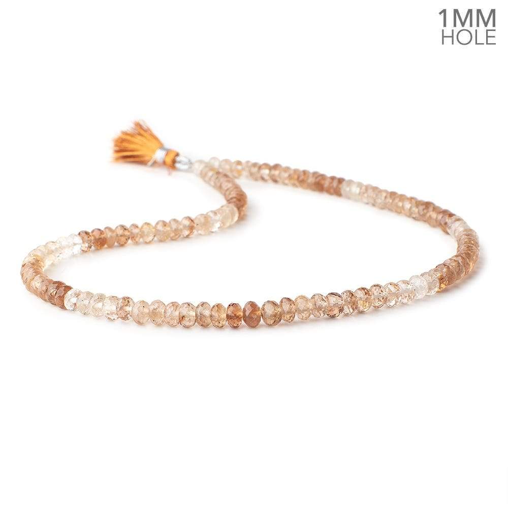 6mm Shaded Imperial Topaz Faceted Rondelle Beads 16 inch 106 pieces 1mm Hole (ONLINE ORDER ONLY)