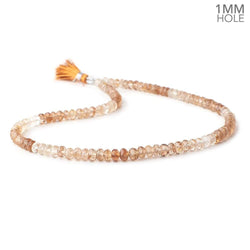 6mm Shaded Imperial Topaz Faceted Rondelle Beads 16 inch 106 pieces 1mm Hole (ONLINE ORDER ONLY)