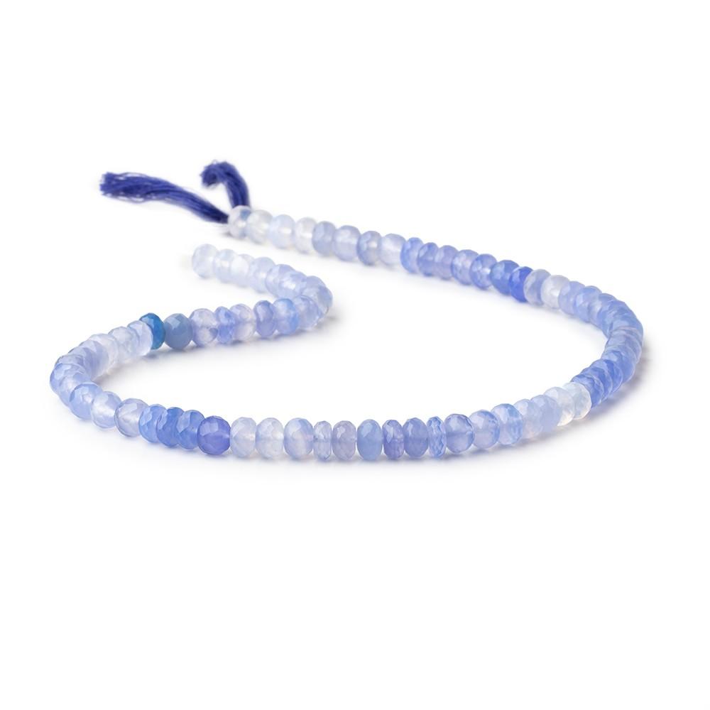 6mm Shaded Santorini Chalcedony Faceted Rondelle Beads 13 inch 76 pieces (ONLINE ORDER ONLY)