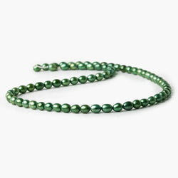 6mm Spearmint Green Straight Drilled Oval Pearls, 15 inch, 65 pieces (ONLINE ORDER ONLY)