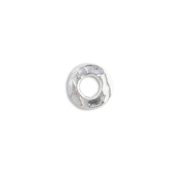 6mm Sterling Silver Hammered Jump Ring Connector 2.5mm ID Set of 10 pieces (ONLINE ORDER ONLY)