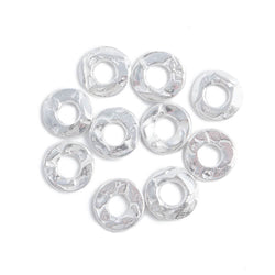 6mm Sterling Silver Hammered Jump Ring Connector 2.5mm ID Set of 10 pieces (ONLINE ORDER ONLY)