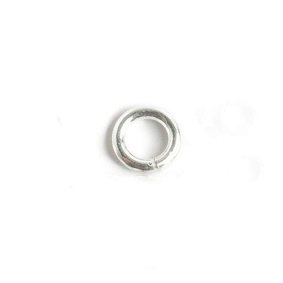 6mm Sterling Silver Open Plain Jump Ring Set of 25 pieces 16 gauge wire (ONLINE ORDER ONLY)
