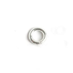6mm Sterling Silver Open Plain Jump Ring Set of 25 pieces 16 gauge wire (ONLINE ORDER ONLY)