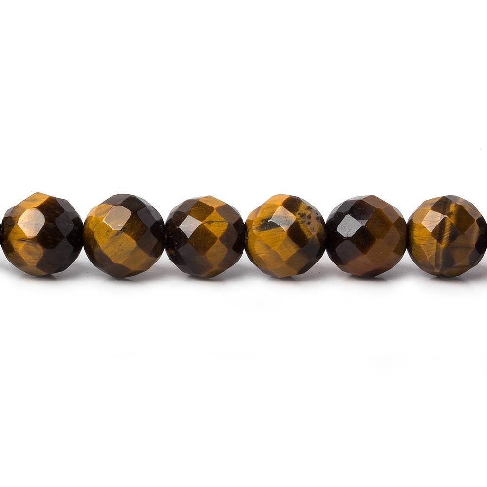 6mm Tiger's Eye Faceted Round Beads 15.5 inch 65 pieces (ONLINE ORDER ONLY)