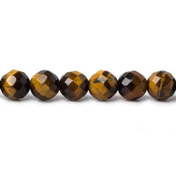 6mm Tiger's Eye Faceted Round Beads 15.5 inch 65 pieces (ONLINE ORDER ONLY)