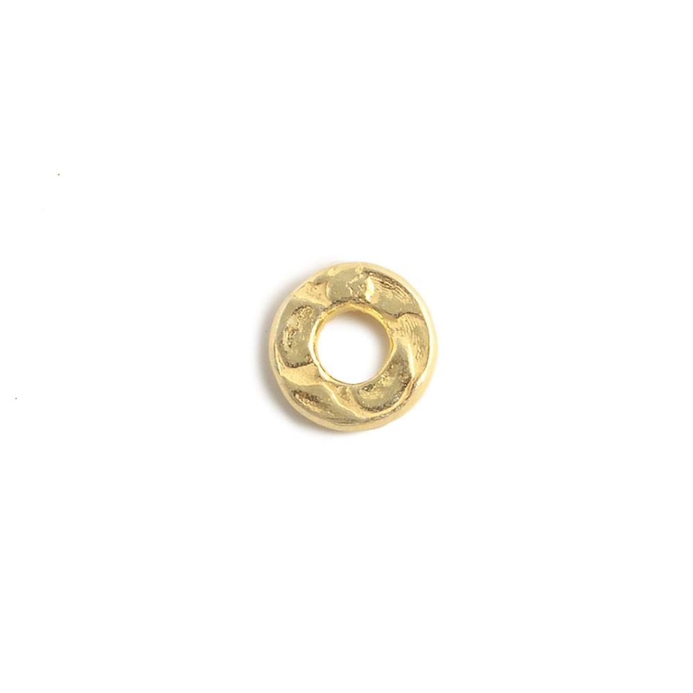 6mm Vermeil Hammered Jump Ring Connector 2.5mm ID Set of 10 pieces (ONLINE ORDER ONLY)