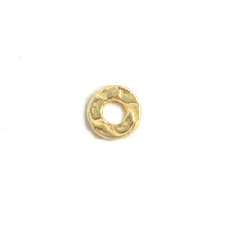 6mm Vermeil Hammered Jump Ring Connector 2.5mm ID Set of 10 pieces (ONLINE ORDER ONLY)