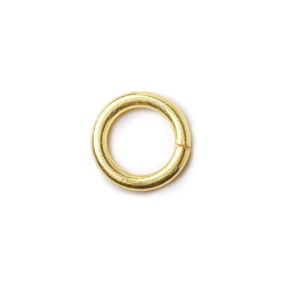 6mm Vermeil Plain Jumpring 25 rings per bag (ONLINE ORDER ONLY)