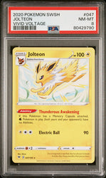 2020 POKEMON SWORD & SHIELD VIVID VOLTAGE JOLTEON #47 - PSA NM-MT 8 (Online Order Only)