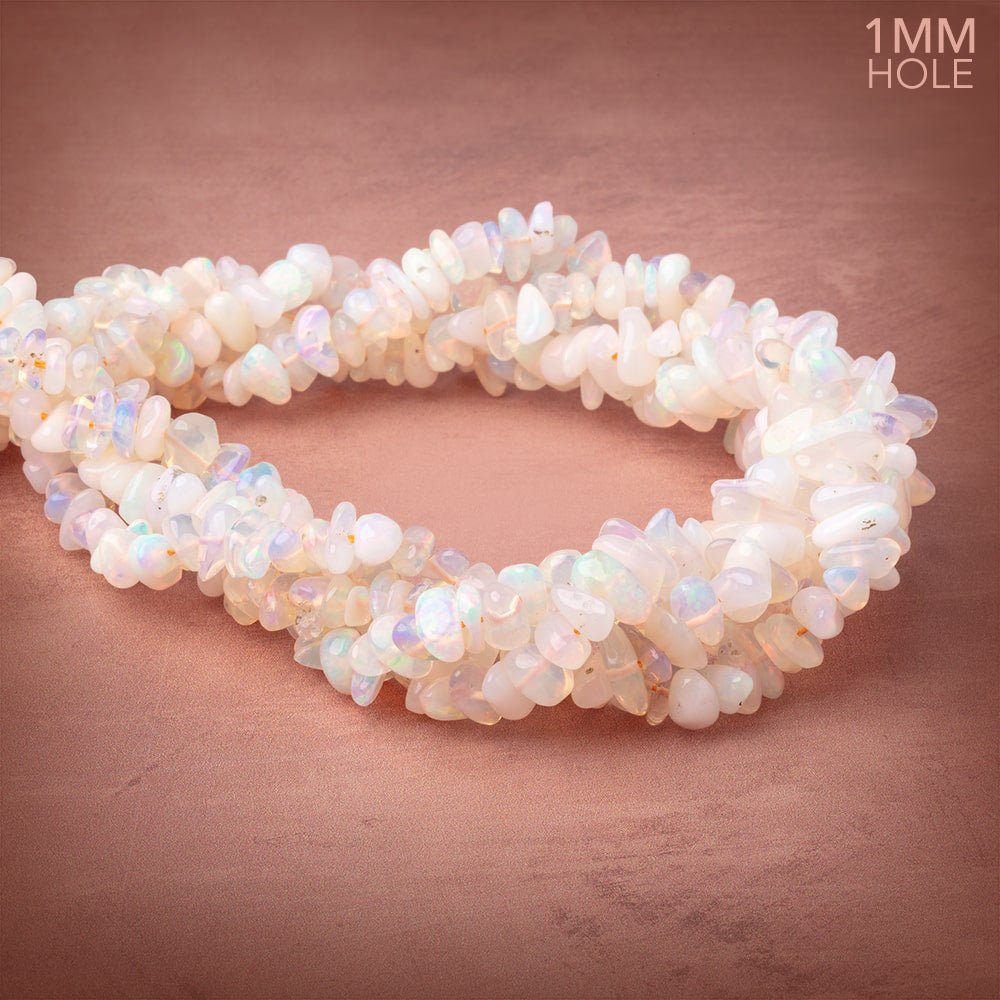 6x2-10x5mm Ethiopian Opal Plain Nugget Beads 16 inch 121 pieces 1mm Hole (ONLINE ORDER ONLY)
