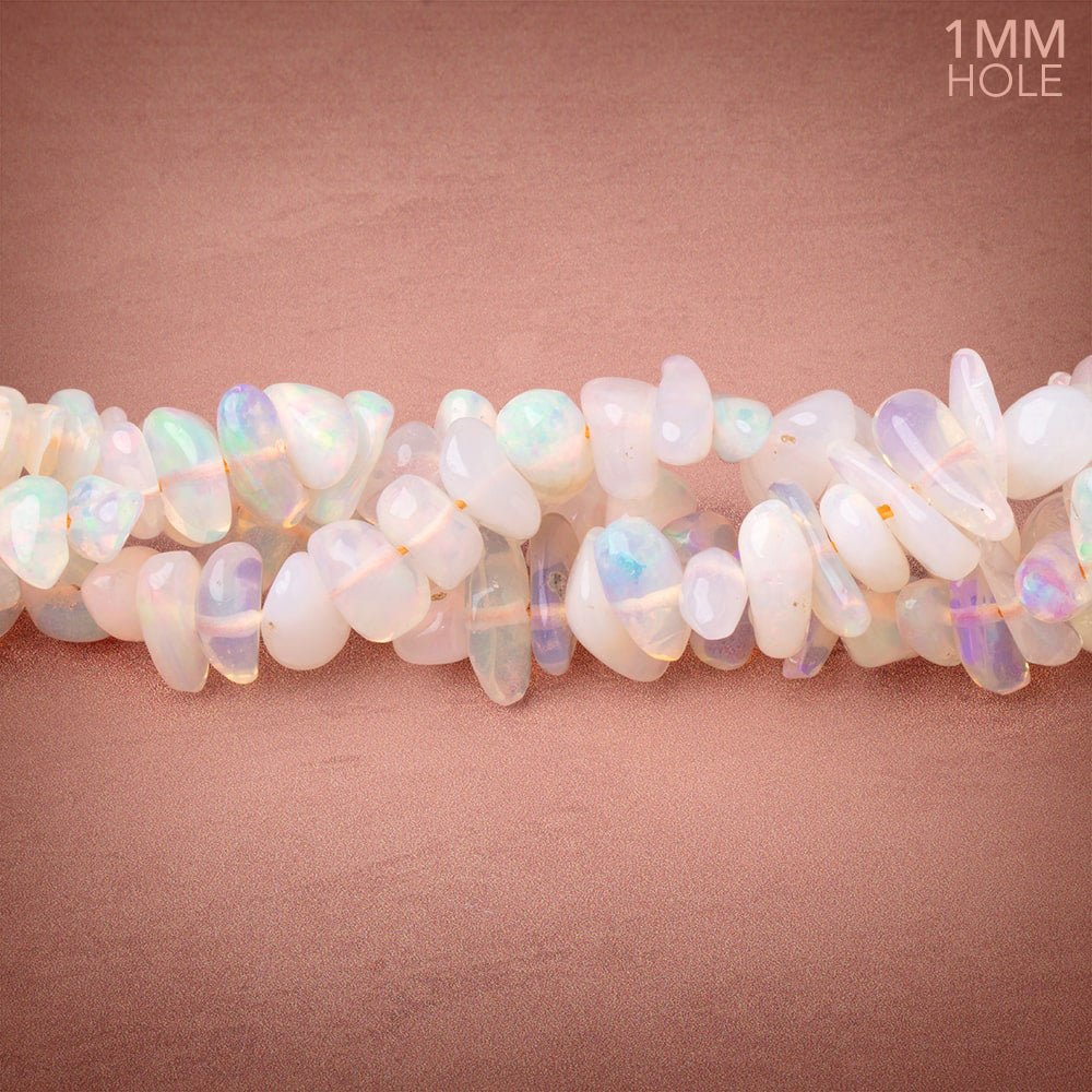 6x2-10x5mm Ethiopian Opal Plain Nugget Beads 16 inch 121 pieces 1mm Hole (ONLINE ORDER ONLY)