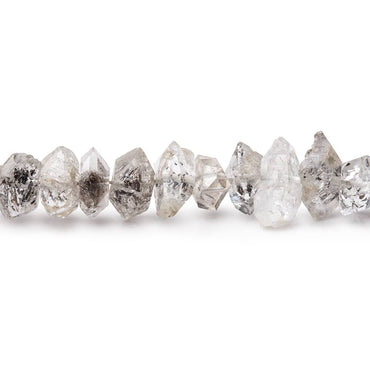 6x3-10x5mm Double Terminated Quartz Natural Crystals 7 inch 48 Beads (ONLINE ORDER ONLY)