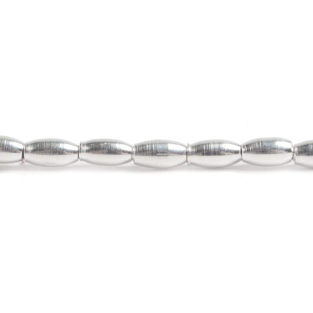 6x3mm Silver plated Copper Plain Rice Beads 33pcs (ONLINE ORDER ONLY)