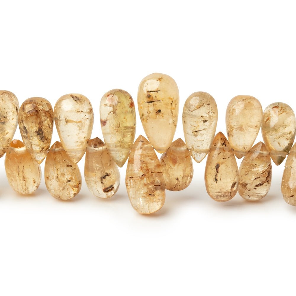 6x4-10x6mm Imperial Topaz Plain Tear Drop Beads 7 inch 70 pieces (ONLINE ORDER ONLY)