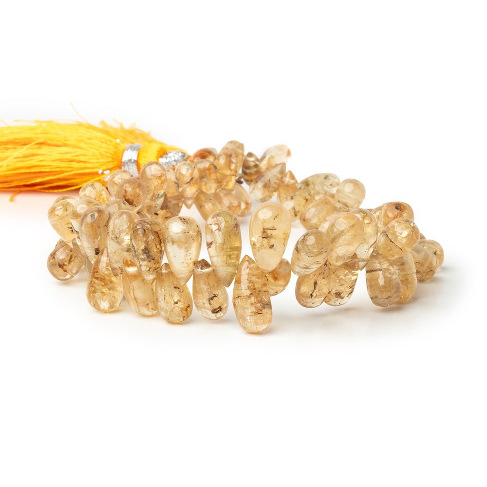 6x4-10x6mm Imperial Topaz Plain Tear Drop Beads 7 inch 70 pieces (ONLINE ORDER ONLY)