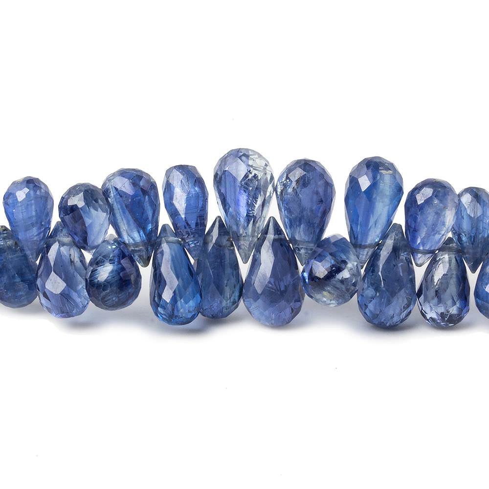 5x4-12x7mm Kyanite Tear Drop Briolette 8 inch 75 pieces (ONLINE ORDER ONLY)