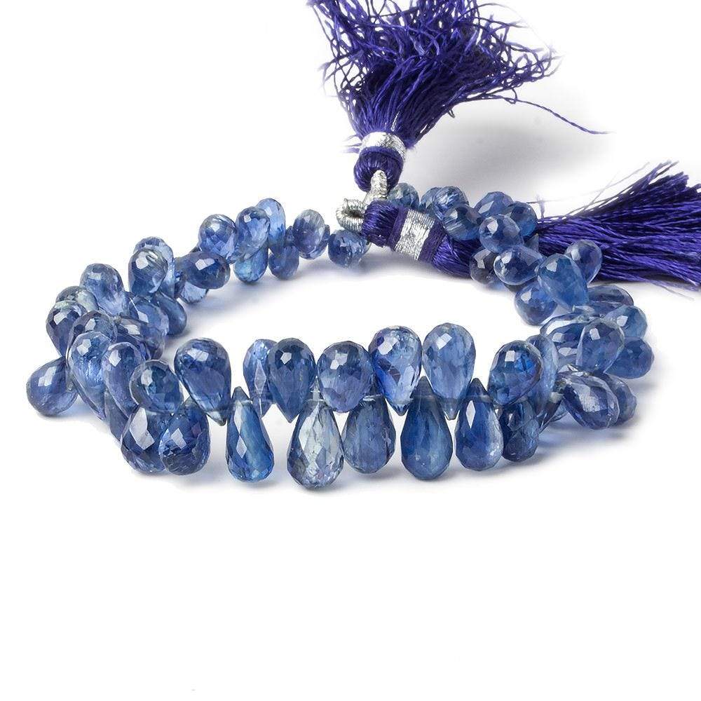 5x4-12x7mm Kyanite Tear Drop Briolette 8 inch 75 pieces (ONLINE ORDER ONLY)