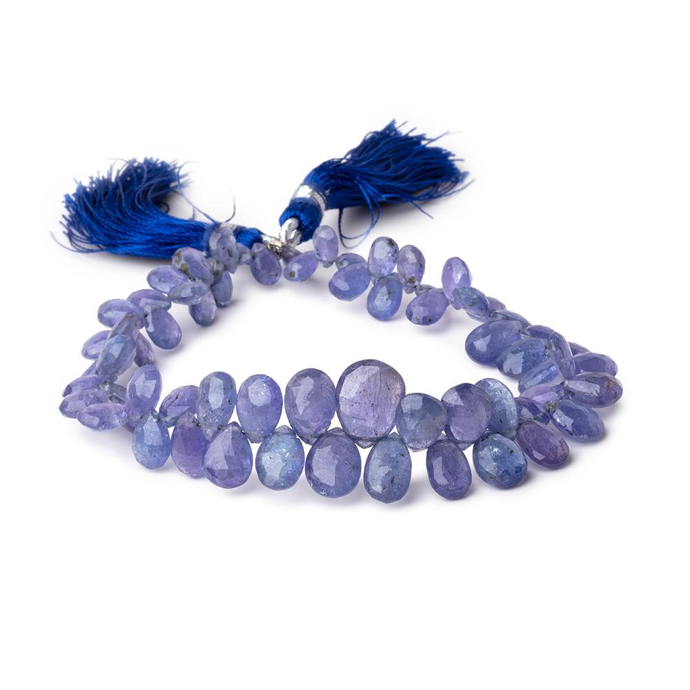 6x4-10x7mm Tanzanite Faceted Pear Beads 9 inch 80 pieces (ONLINE ORDER ONLY)