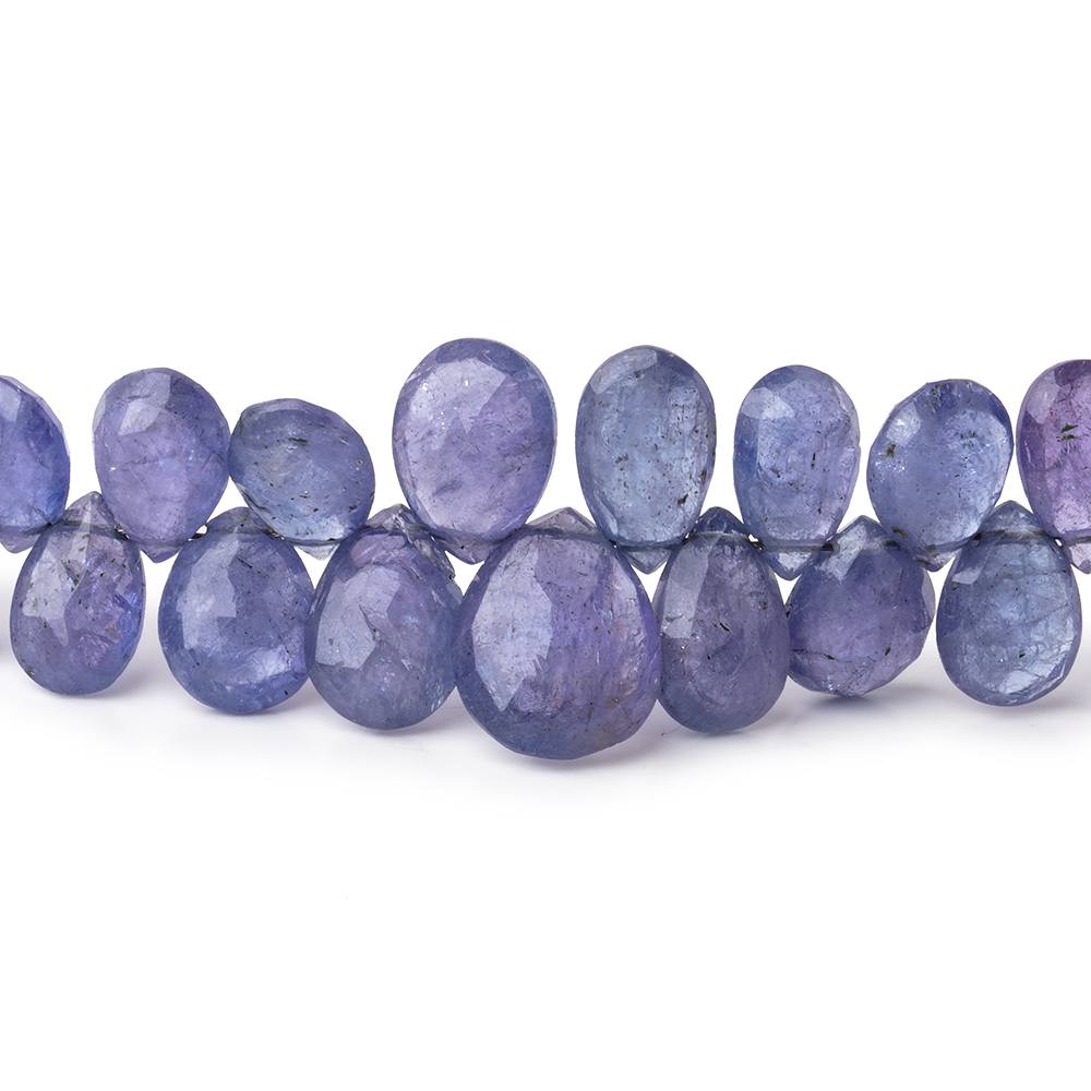 6x4-10x7mm Tanzanite Faceted Pear Beads 9 inch 80 pieces (ONLINE ORDER ONLY)