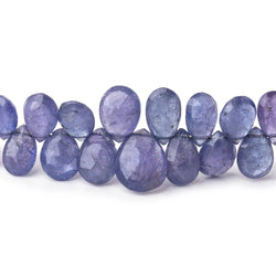 6x4-10x7mm Tanzanite Faceted Pear Beads 9 inch 80 pieces (ONLINE ORDER ONLY)