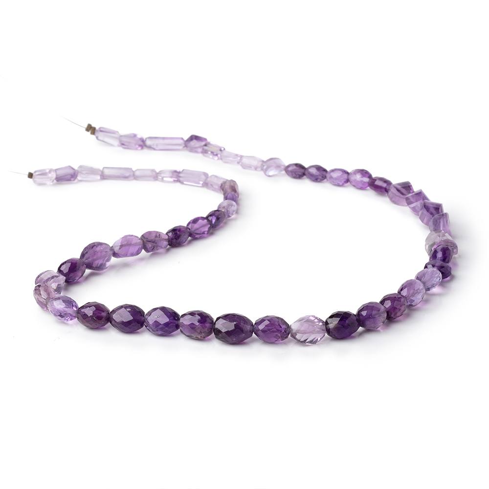 6x4-11x7mm Shaded Amethyst Multiple Shaped Beads 16 inch 53 pieces (ONLINE ORDER ONLY)