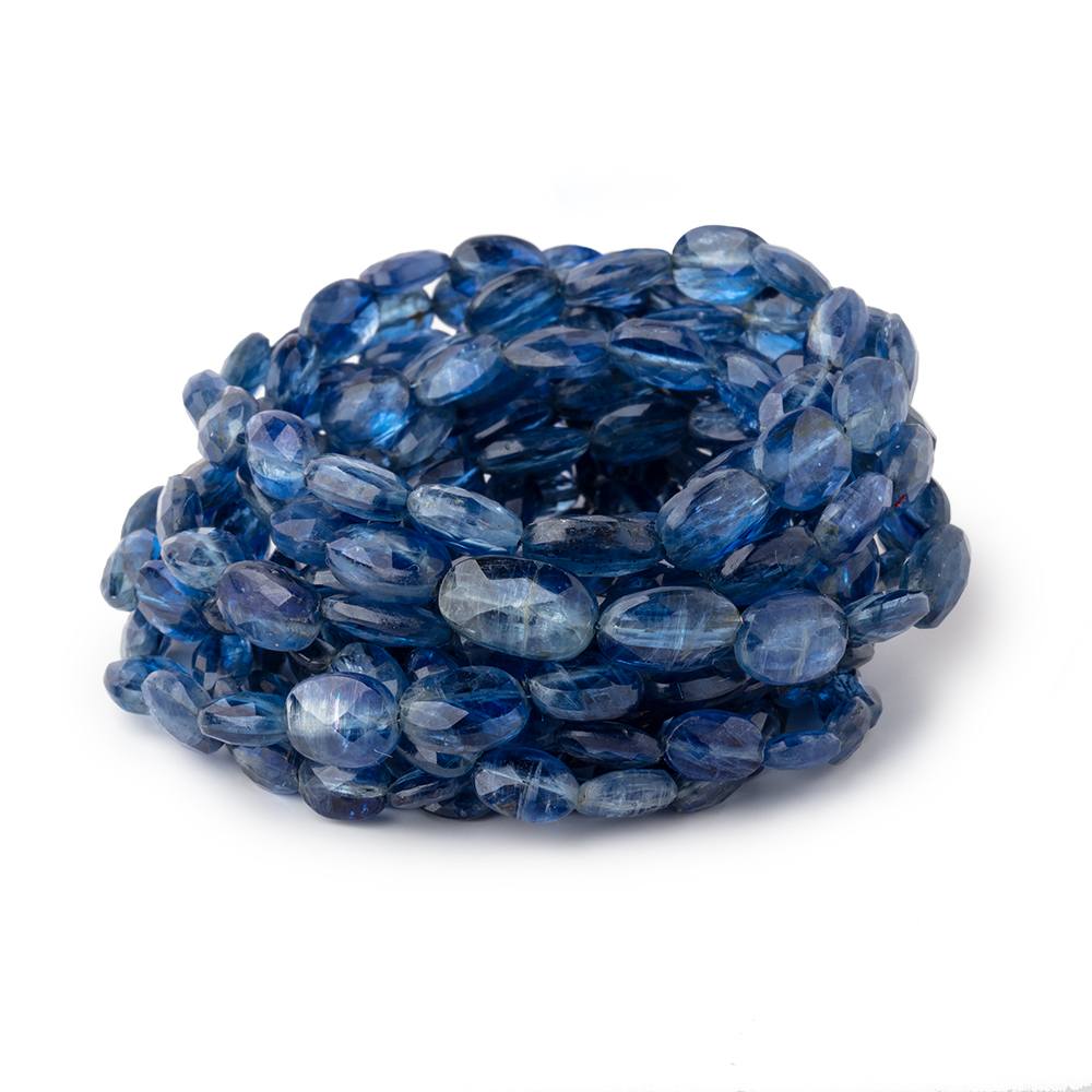 6x4-11x9mm Kyanite Faceted Oval Nugget Beads 16 inch 52 pieces (ONLINE ORDER ONLY)