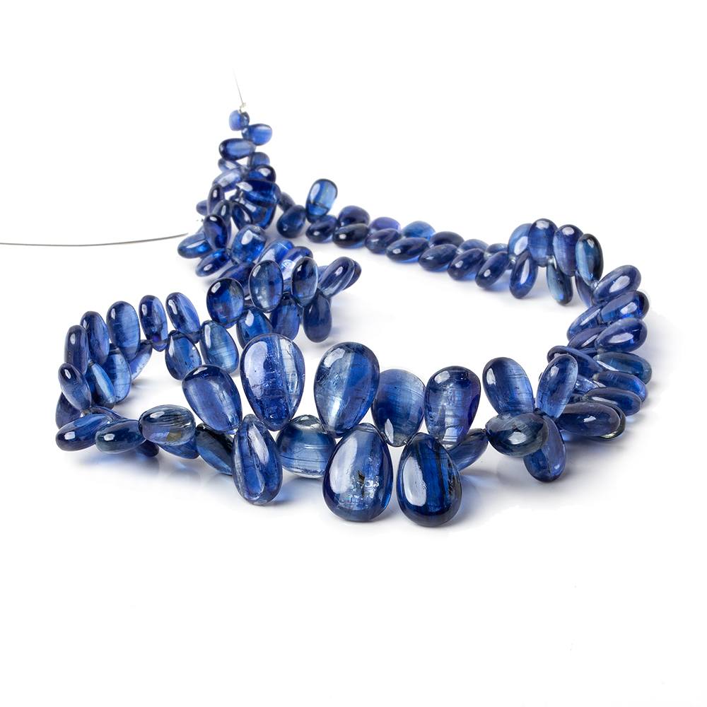 6x4-12.5x8mm Kyanite plain pear beads 13 inch 110 pieces AAA (ONLINE ORDER ONLY)