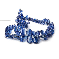 6x4-12.5x8mm Kyanite plain pear beads 13 inch 110 pieces AAA (ONLINE ORDER ONLY)