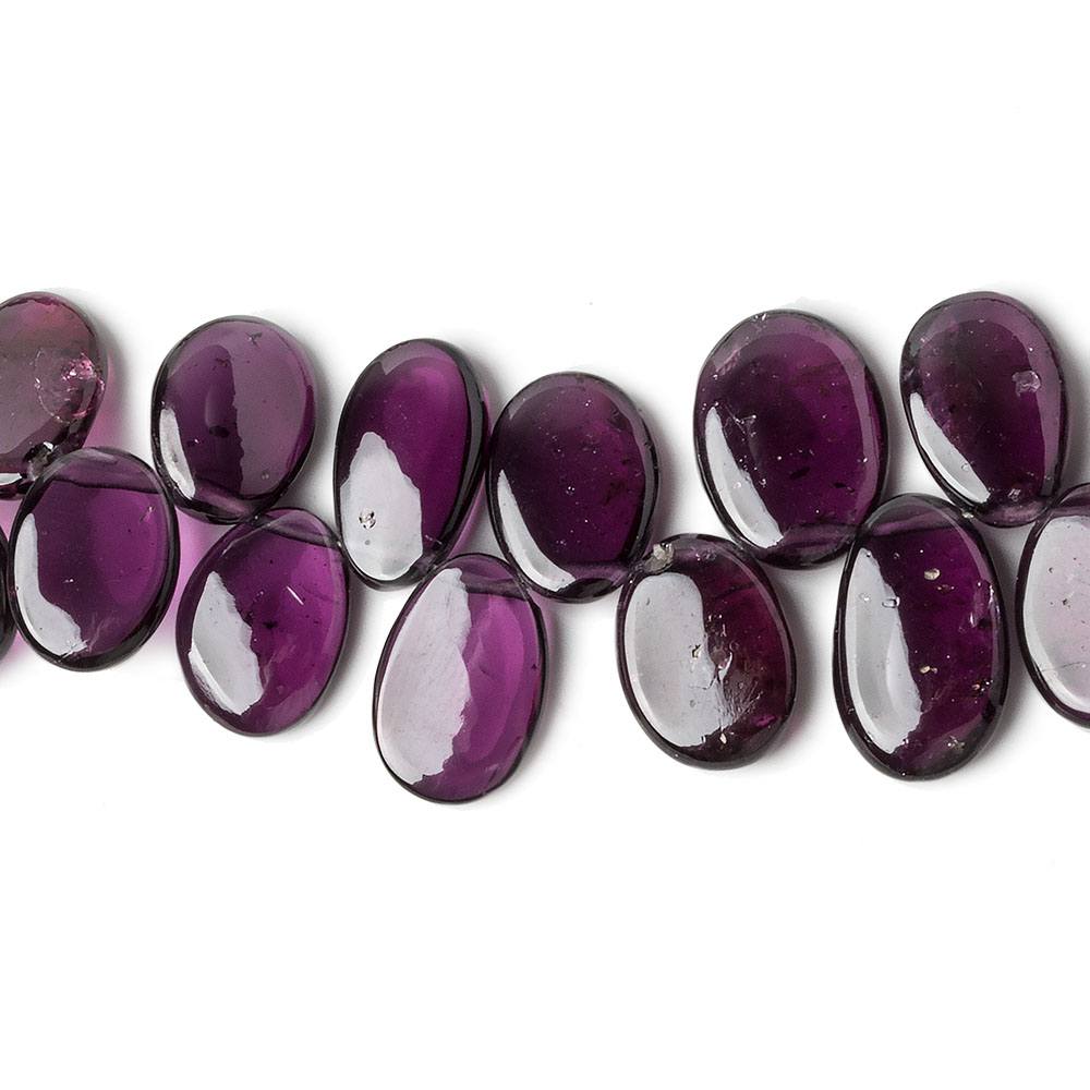 6x4-12x9mm Rhodolite Garnet top drilled plain Oval beads 34 inch 205 pieces AAA (ONLINE ORDER ONLY)