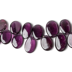 6x4-12x9mm Rhodolite Garnet top drilled plain Oval beads 34 inch 205 pieces AAA (ONLINE ORDER ONLY)