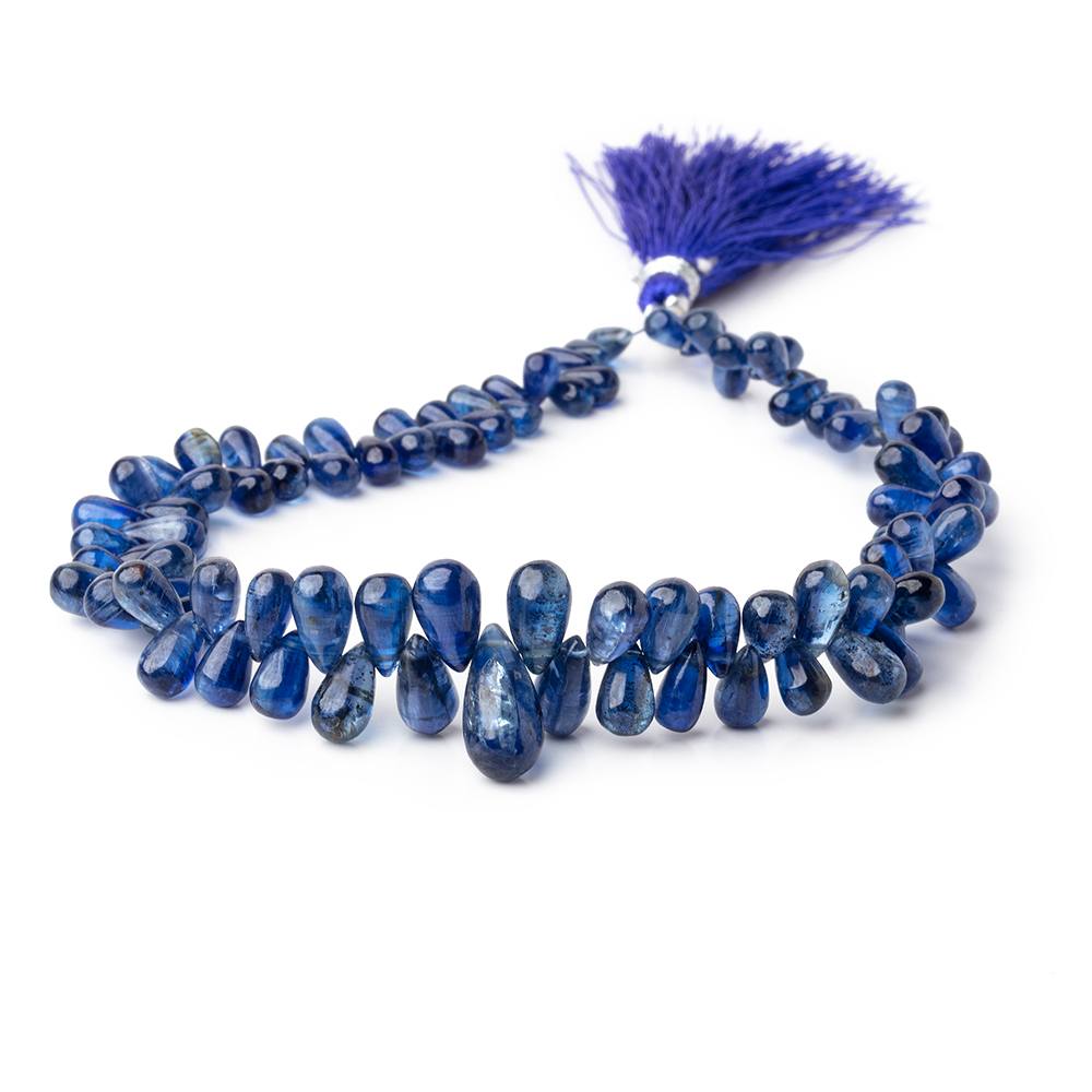 6x4-15x7mm Kyanite Plain Tear Drop Beads 10 inch 96 pieces AAA (ONLINE ORDER ONLY)