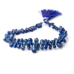 6x4-15x7mm Kyanite Plain Tear Drop Beads 10 inch 96 pieces AAA (ONLINE ORDER ONLY)
