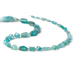 6x4-15x9mm Apatite faceted nugget beads 14.5 inch 31 pieces (ONLINE ORDER ONLY)
