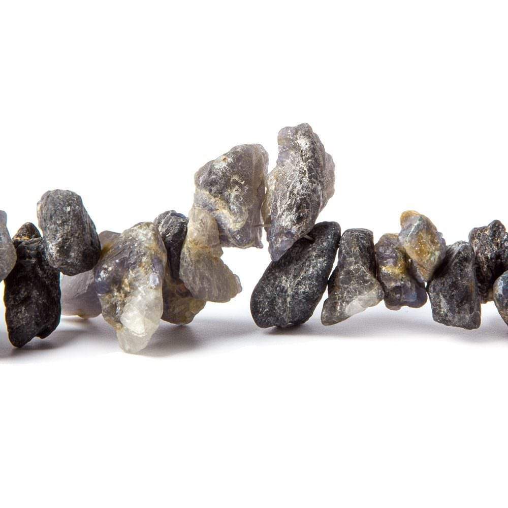 6x4-15x9mm Iolite Beads Tumbled Top Drilled Nugget 8 inch 50 pcs (ONLINE ORDER ONLY)